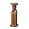 Brown Polystone Traditional Pedestal Table, 25" x 8" x 9"